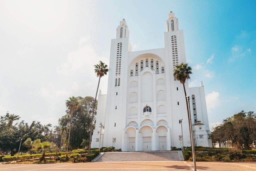 top places to visit in Casablanca Morocco Sacred Heart Cathedral