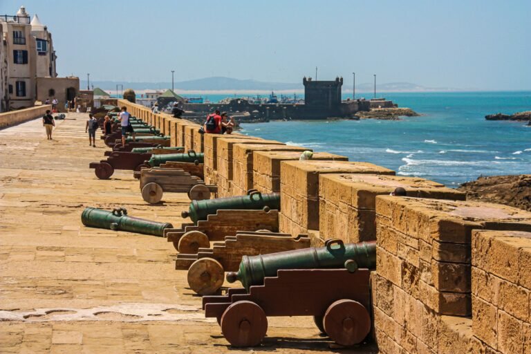 Essaouira day trip from Marrakech Morocco blue boats ramparts Atlantic